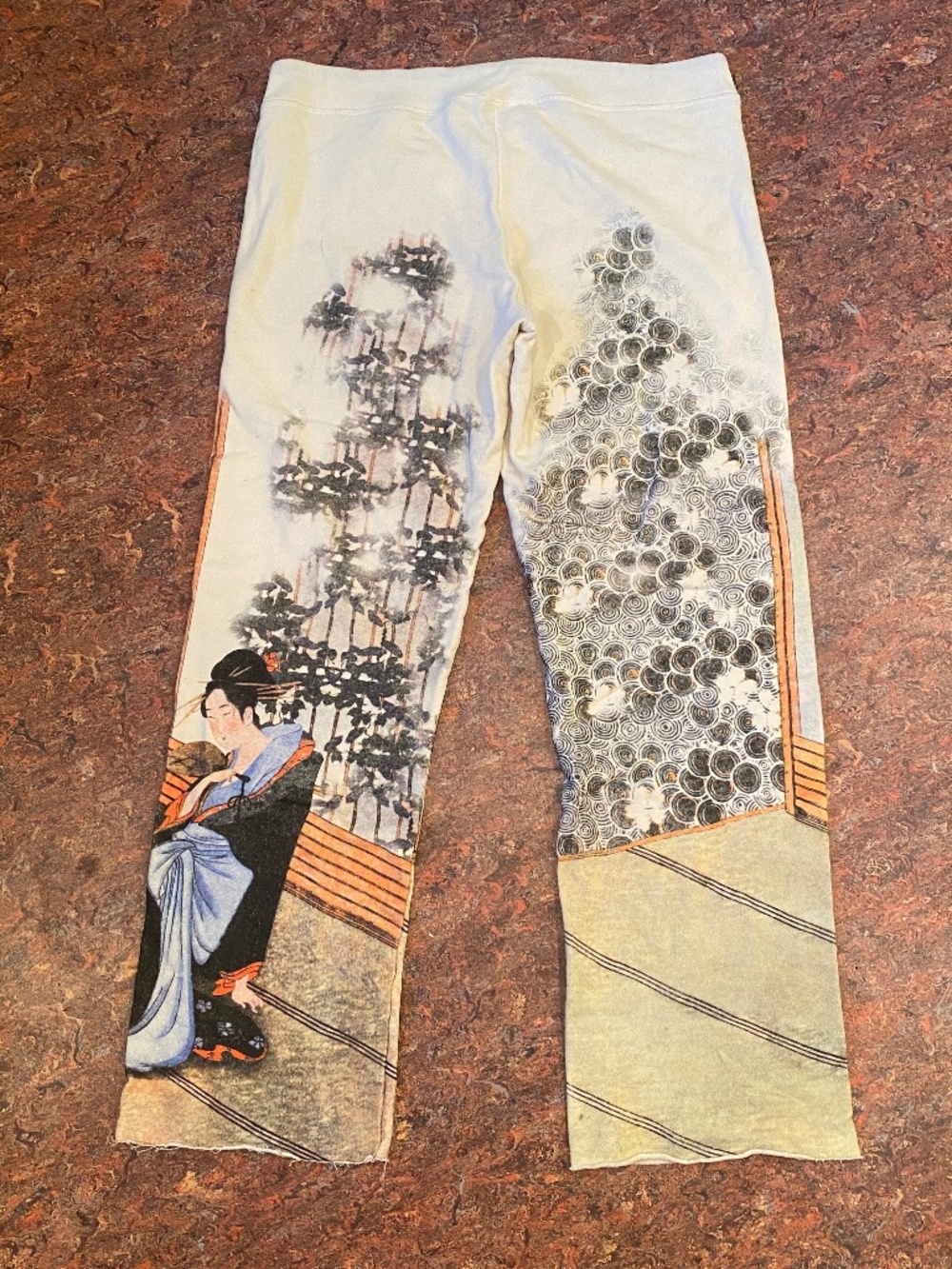 Paparazzi By Biz Asian Themed 100% Cotton Sweatpants XL